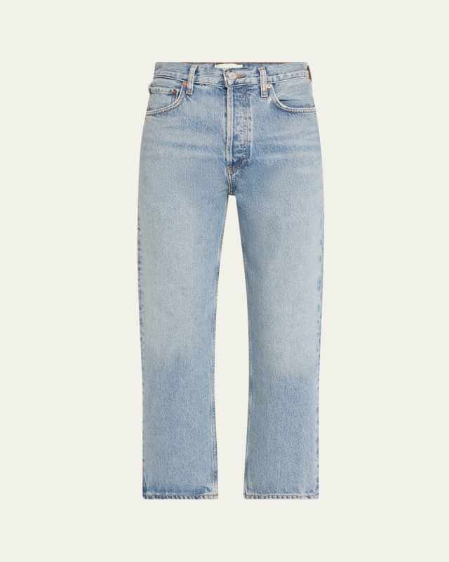 90s Pinch Waist Cropped Jeans